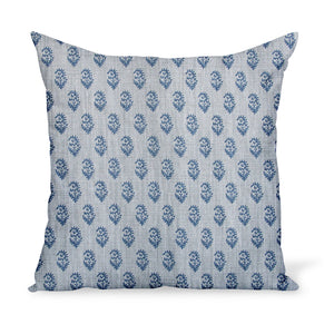 Peter Dunham Textiles Rajmata Tonal in Mist/Indigo Pillow